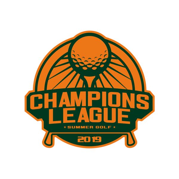 Champions League Summer Golf logo template Thumbnail